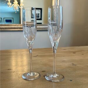 Atlantis Paris Collection Crystal Fluted Champagne Glasses